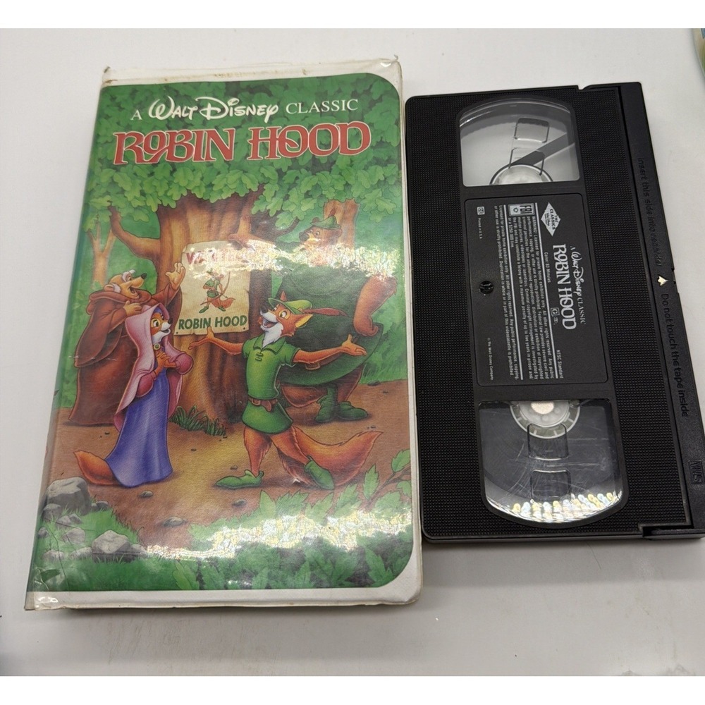 Robin Hood VHS Walt Disney Classic Collection Clamshell Animated Film